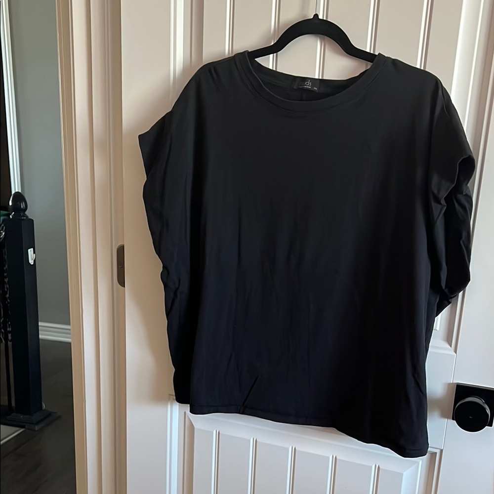 Nuuds Black Boxy Short Sleeve Tee